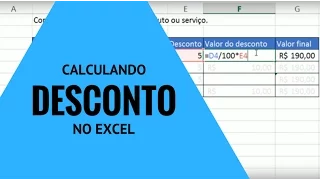 Fórmula do excel: Como calcular desconto no excel