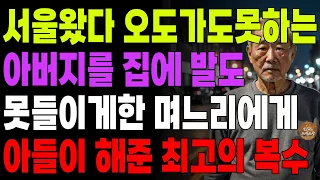 "당신이 제정신이야? 후회하지마." 서울왔다가 지갑잃어 오도가도 못하는 아버지..집에 발도 못들이게한 며느리에게 최고의 복수를 해준 아들 | 오디오북 | 라디오사연 | 노후 |