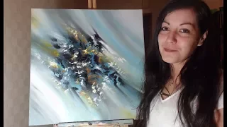 Peinture Abstraite au Couteau - Speed Painting Acrylique