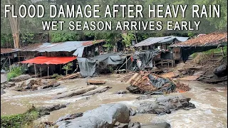 Chiang Mai Flood Damage after Heavy Rain as Wet Season Arrives