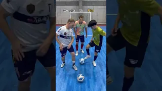 Cheater vs Pro 😁 #football #soccer #reaction #cheating #futsal #footballchallenge