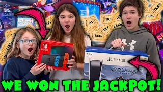 We Hit The JACKPOT!! We Won A Playstation 5 And A Nintendo Switch!