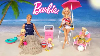 Bebes de Barbie y Ken van a la Playa
