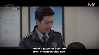 Prison Playbook kim je hyeok drawing the graph of his life engsub tvn drama