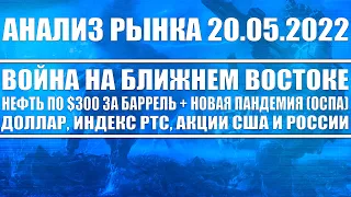 Анализ рынка 20.05.2022 + Война на ближнем востоке (нефть по $300 за баррель) + Пандемия + Доллар