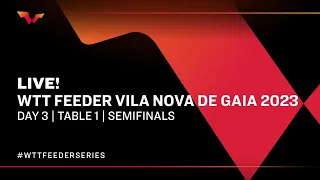 LIVE! | T1 | Day 3 | WTT Feeder Vila Nova de Gaia 2023 | Semifinals