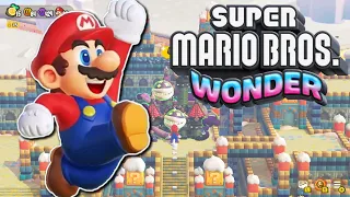 Super Mario Wonder! World 4 100% Playthrough! [Sunbaked Desert ALL Secret Exits, Purple Coins,Seeds]