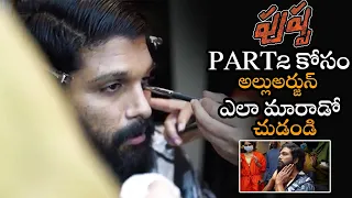 Allu Arjun Makeup Video | Allu Arjun Transformation to Pushpa Raj | Pushpa Making Video | NSE