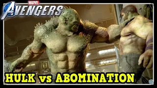 Marvel Avengers Game Hulk vs Abomination Boss Fight Gameplay