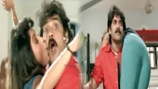 Akkineni Nagarjuna And Ramya Krishnan Kissing Scene | Telugu Movie Kissing Scenes | Movie Express