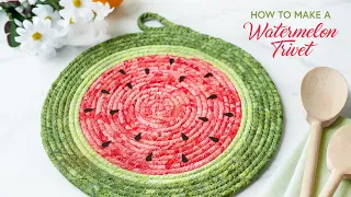 How to Make a Watermelon Trivet | a Shabby Fabrics Tutorial