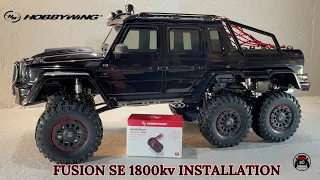 Traxxas Trx6 Mercedes Benz AMG G63 / Hobbywing Fusion SE Installation