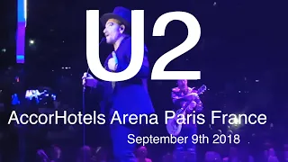 U2 Live Performance Concert 4K @ AccorHotels Arena Paris France September 9th 2018