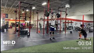 WATCH MATT DLUGOS DO WORKOUT 1 OF LAST CHANCE QUALIFIERS 2022 / CROSSFIT GAMES / UNDERDOGS ATHLETICS