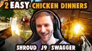 2 Easy Chicken Dinners with Shroud, J9, & Swagger - chocoTaco PUBG Squads Gameplay | choco's Origins