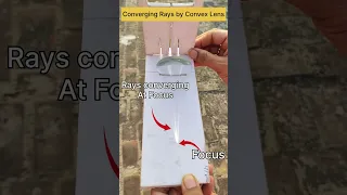 Converging Rays by Convex Lens | Class 10 | #Shorts