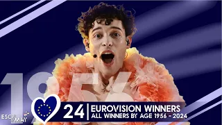 All Eurovision winners by age | 1956 - 2024