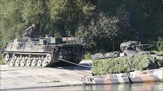 Bergung SPz Marder von Schwimmfähre