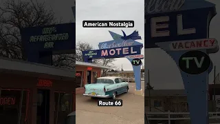 American Nostalgia - Route 66 - Blue Swallow Motel - Tucumcari, New Mexico #route66 #nostalgia #50s