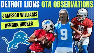 Detroit Lions News & Observations From OTA's Ft. Jameson Williams, Hendon Hooker, & Terrion Arnold