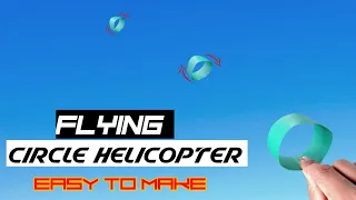 How To Make Flying Circle Helicopter |Paper circle toy|paper plane