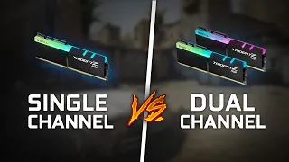 CS:GO : Ram Single Channel vs Dual Channel *FPS TEST*