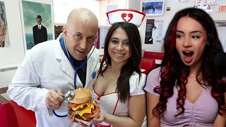 THE 20,000 CALORIE OCTUPLE BYPASS BURGER AT THE HEART ATTACK GRILL IN VEGAS