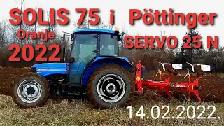 Oranje 2022 | Solis 75 i Pottinger Servo 25 N | Plowing Solis and Pöttinger Servo 25 Nova