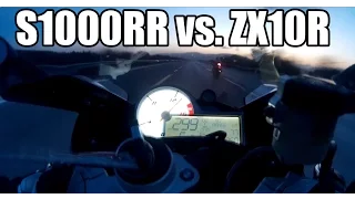 BMW S1000RR (2016) vs. KAWASAKI ZX10R (2016) | 299km/h | top speed | #turkishriders