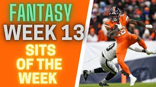 2022 Fantasy Football - Week 13 Fantasy Football SITS of the week!