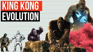 King Kong Evolution and Size in Movies | In 1 minute | 1933 - 2021 |