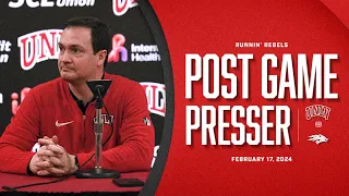 UNLV Runnin' Rebels Post Game Press Conference - UNR 2-17-24