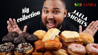 my short eats collection donuts chocolate muffin rostpan polsambal tuna | sri lankan food | chama