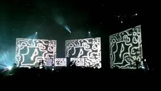 Aphex Twin opening his set at Pitchfork Paris music festival 28/10/11