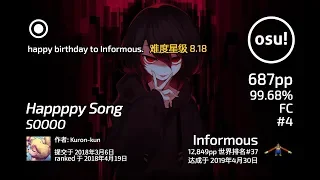 Informous丨687pp 99.68%FC#4丨SOOOO - Happppy Song [happy birthday to Informous.]