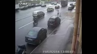 Авария с мотоциклом в Санкт-Петербурге