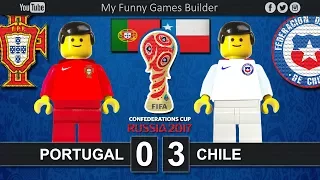 Portugal vs Chile 0-3 • Semi-finals Confederations Cup Russia 2017 • 28/06/2017 • Lego Football Film