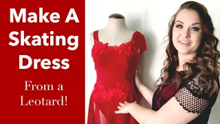 Make A Skating Dress From A Leotard - Custom Dress Hack