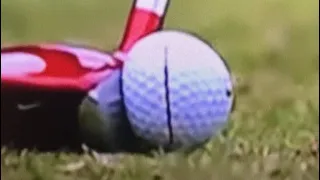 Super Slow Mo golf ball compression