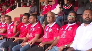 President attends Maldives’ Vs Guam in the FIFA World Cup and AFC Asian Cup joint qualifiers