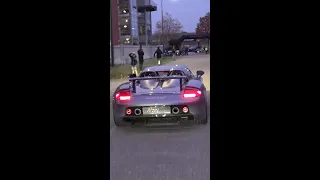 Porsche Carrera GT V10 with Straight Pipes Exhaust!