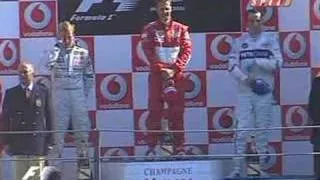 Podium Celebration in Monza 2006