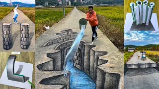 Amazing 3D Art Painting On The Road For Funny Skill