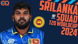 SRILANKA T20 WORLDCUP 2024 SQUAD #srilanka #srilankacricket