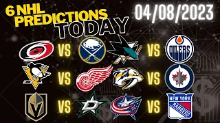 6 FREE NHL Picks Today 4/08/23 NHL Picks and Predictions NHL picks today