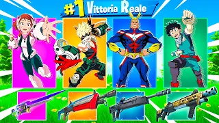 VINCO LA RANDOM SKIN MY HERO ACADEMIA CHALLENGE CONTRO BRAGA su FORTNITE!