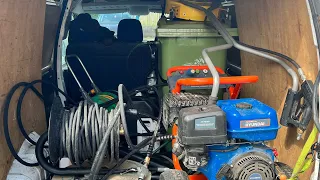 My pressure washing van set up #vansetup #jetwashing#pressurewashing