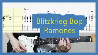 Ramones - Blitzkrieg Bop Guitar Cover with Tab