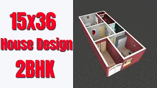 16×36 West face 3D house Design Plan Detail || 50 Gaj House Design