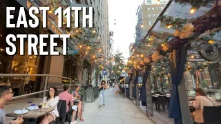 East 11th Street Walking Tour in Manhattan, NYC [4K]